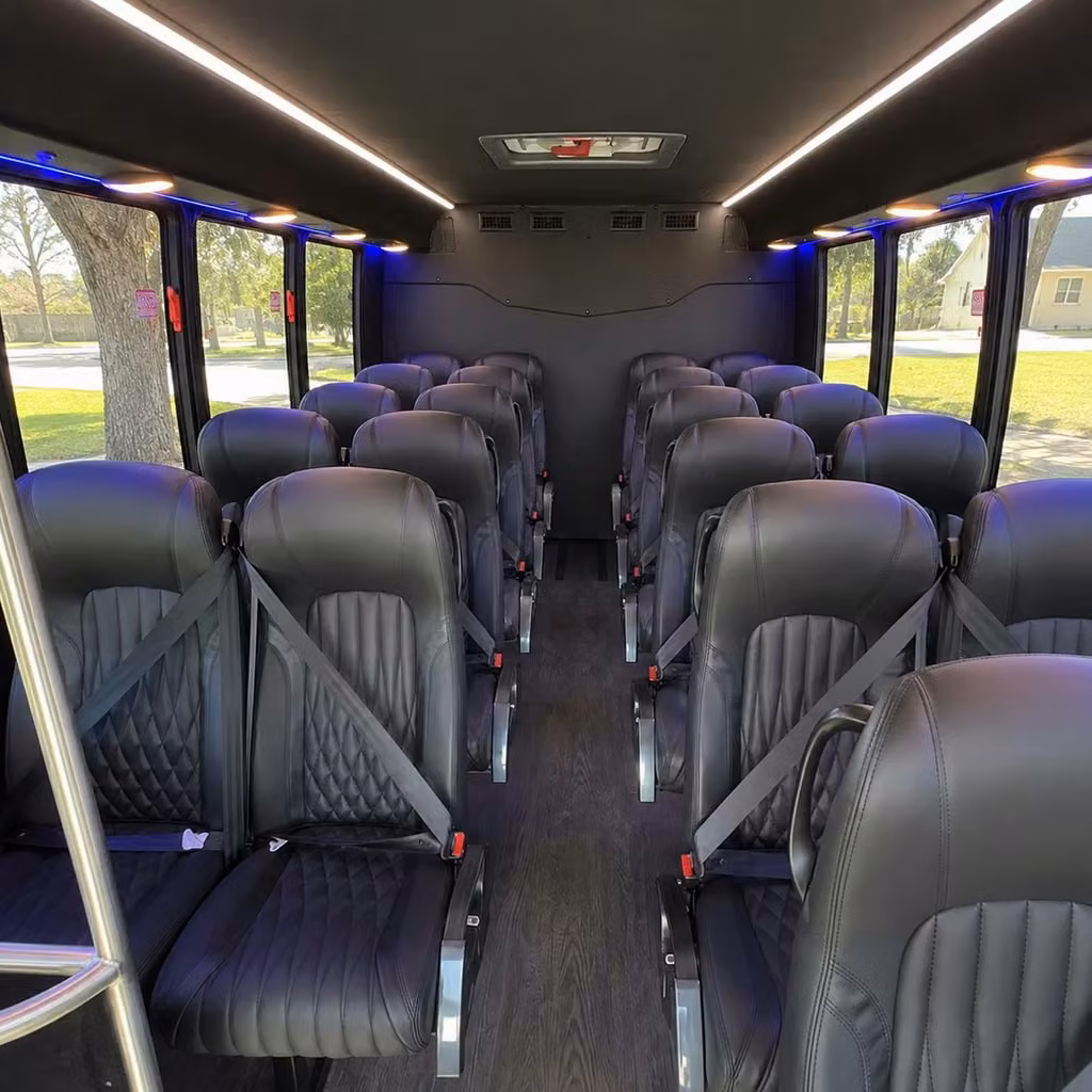 25 passenger minibus inside